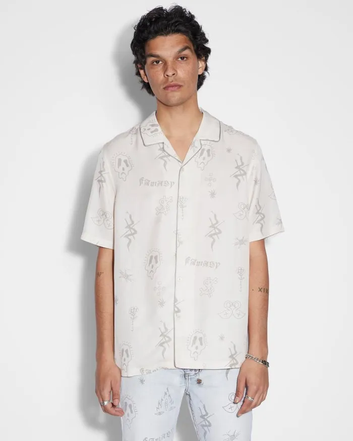 Ksubi Stik N Poke Resort Ss Shirt Antike Mens Shirts