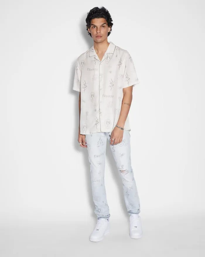 Ksubi Stik N Poke Resort Ss Shirt Antike Mens Shirts