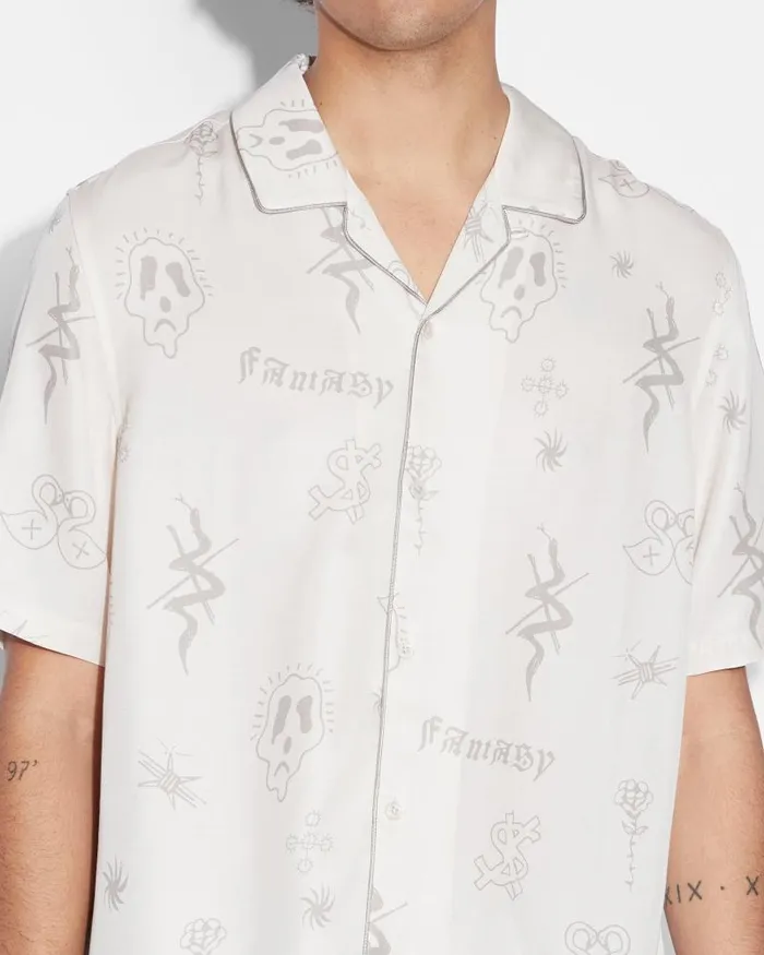 Ksubi Stik N Poke Resort Ss Shirt Antike Mens Shirts