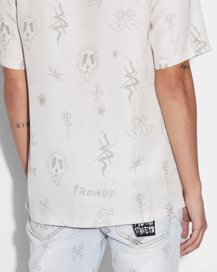 Ksubi Stik N Poke Resort Ss Shirt Antike Mens Shirts