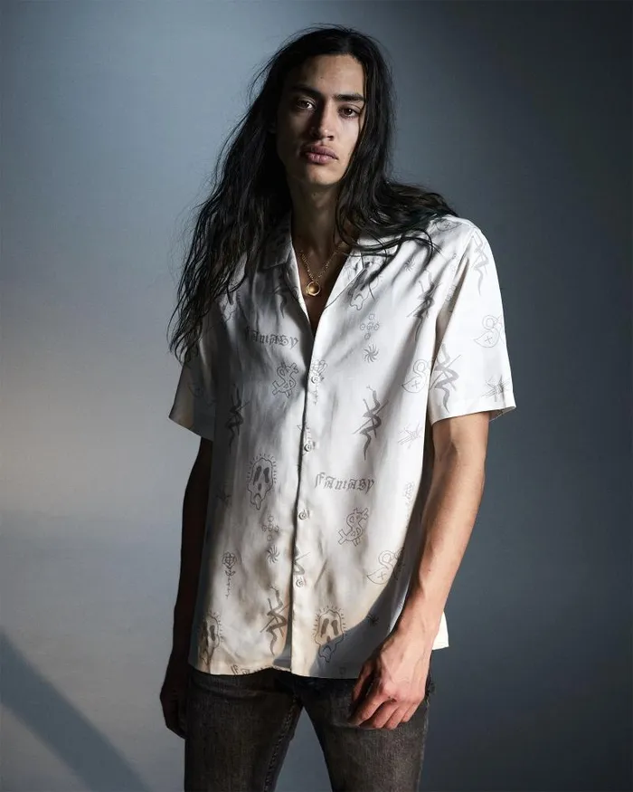 Ksubi Stik N Poke Resort Ss Shirt Antike Mens Shirts