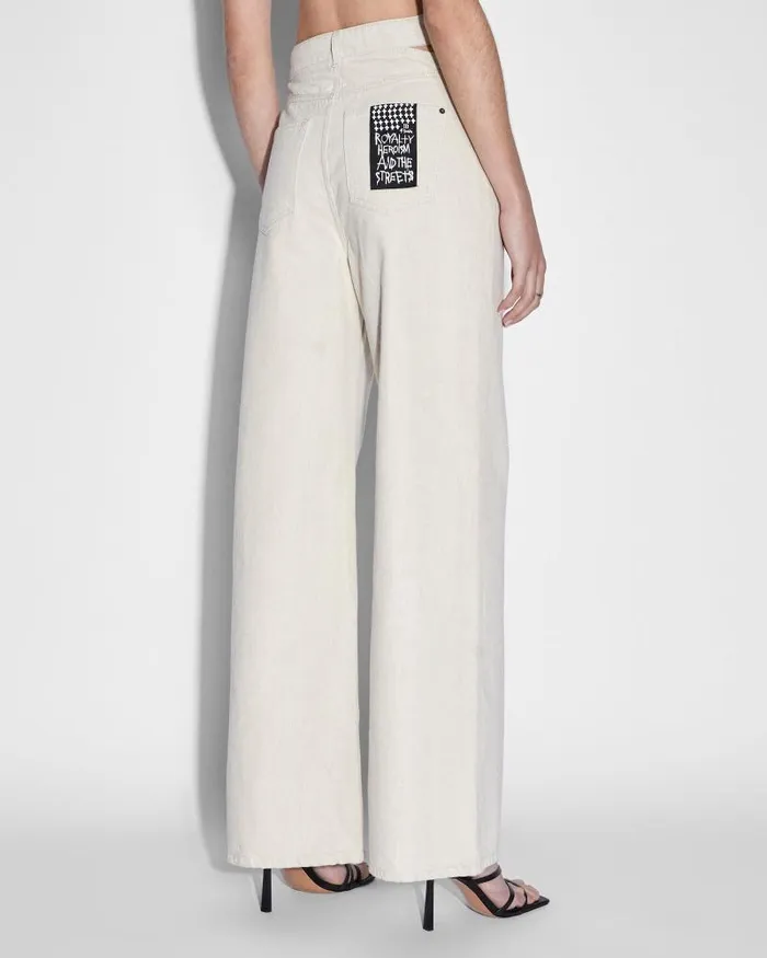 Ksubi Strider Dettached Jean Ecru Womens Baggy