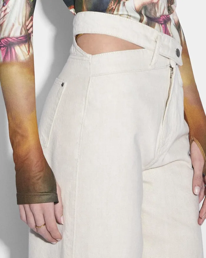 Ksubi Strider Dettached Jean Ecru Womens Baggy