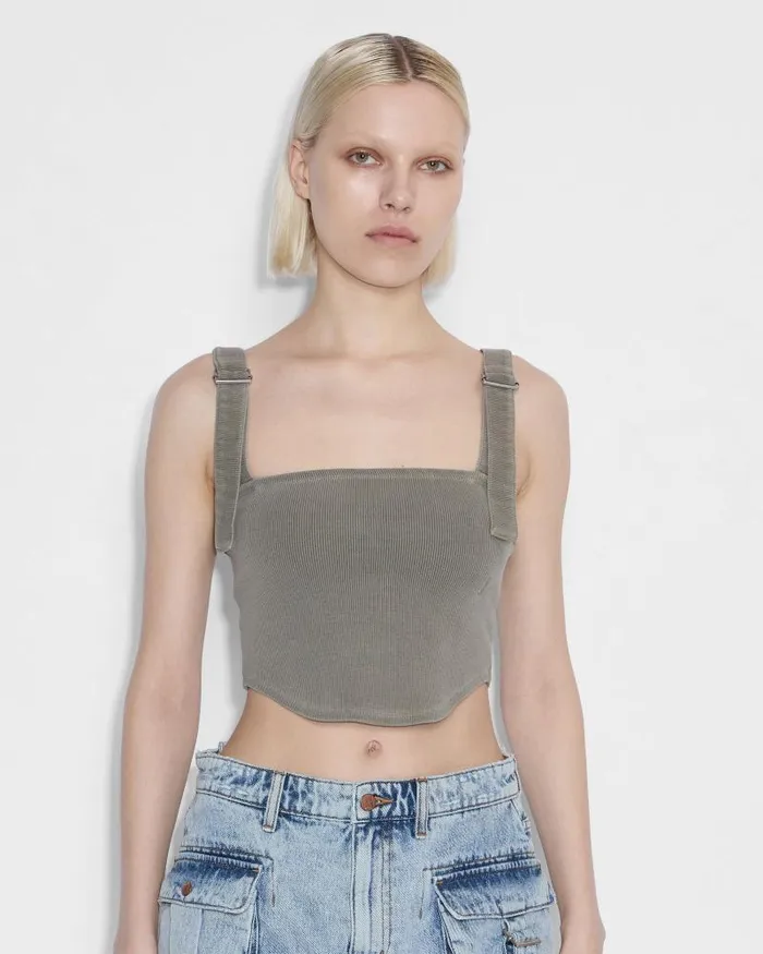 Ksubi Syndicate Buckle Tank Ash WomensMens Patty Mills