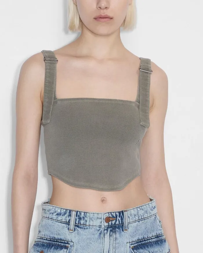 Ksubi Syndicate Buckle Tank Ash WomensMens Patty Mills