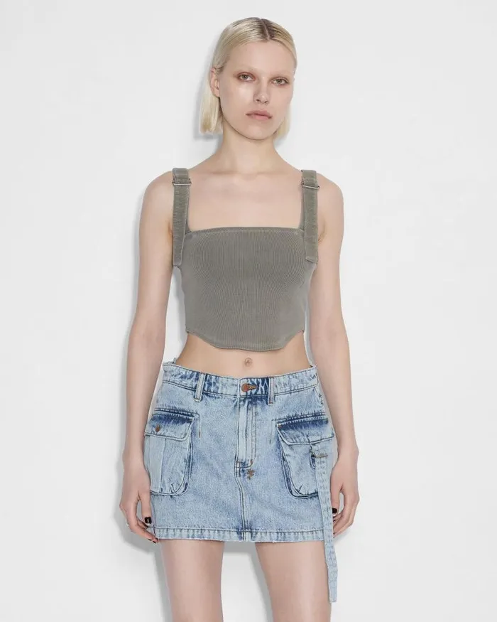 Ksubi Syndicate Buckle Tank Ash WomensMens Patty Mills
