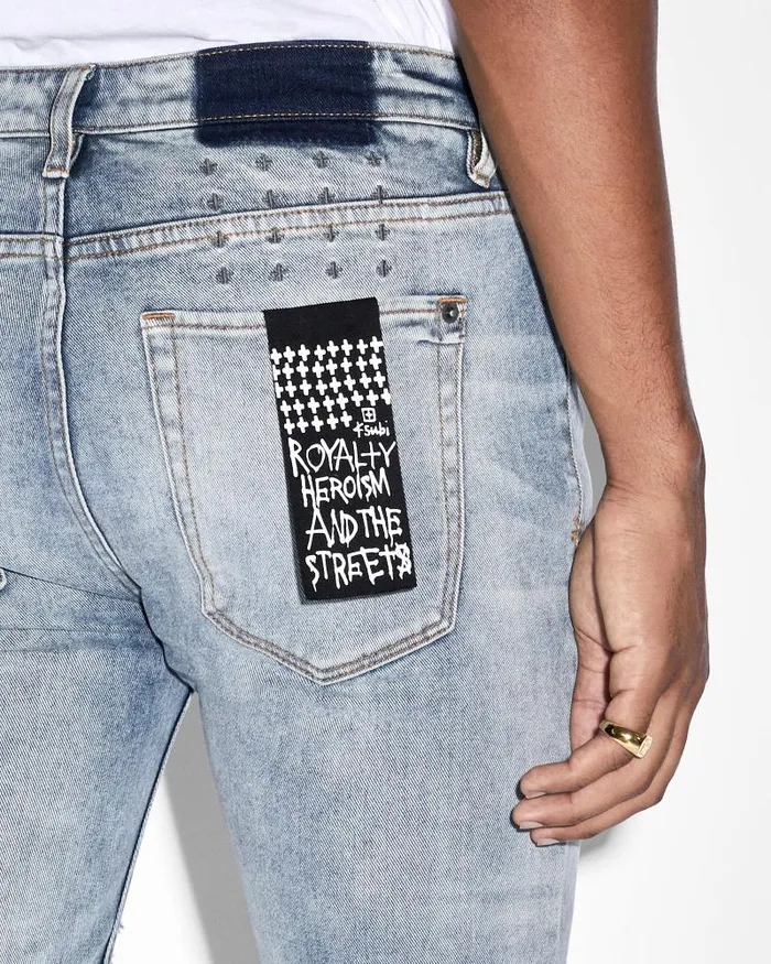 Ksubi Van Winkle Skyhigh Trashed Mens Skinny