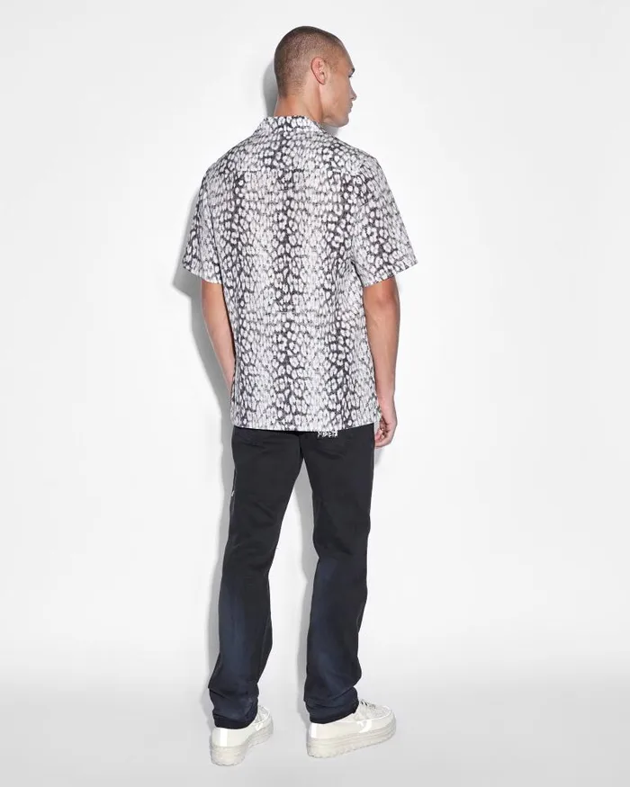 Ksubi Whitenoise Leopard Resort Ss Shirt Multi Mens Shirts