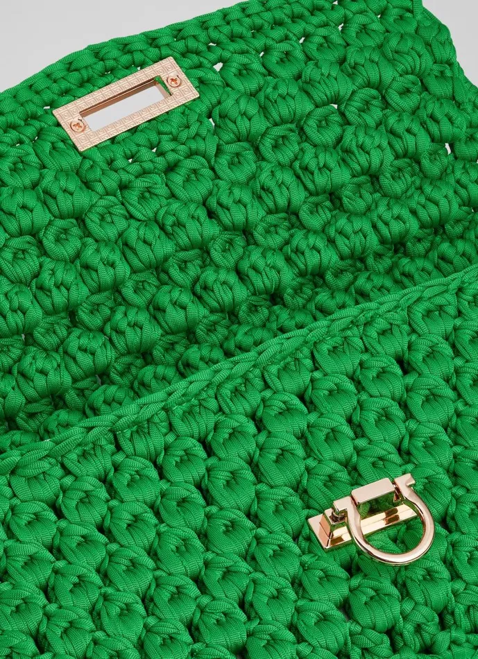 LKBennett Clutch Bags Women Essie Green Woven Fabric Clutch LKBennett Clutch Bags Women Essie Green Woven Fabric Clutch