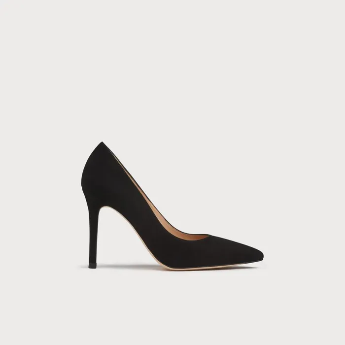 LKBennett Court Shoes Women Fern Black Suede Pointed Toe Courts