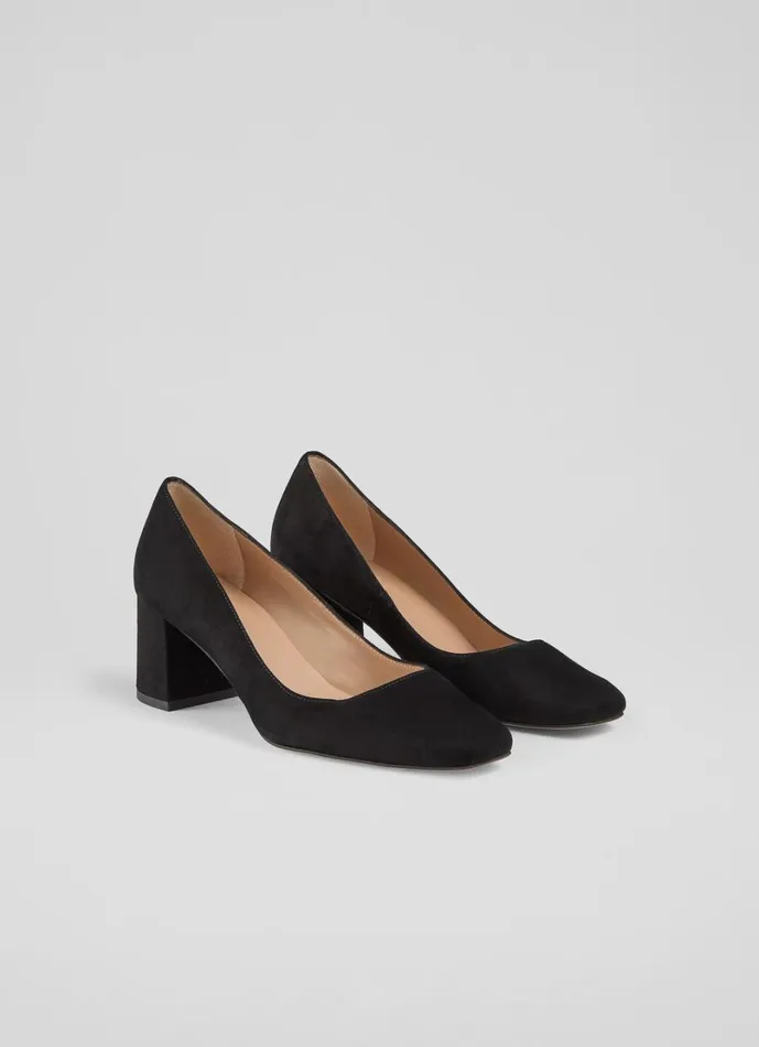 LKBennett Court Shoes Women Sally Black Square Toe Courts LKBennett Court Shoes Women Sally Black Square Toe Courts