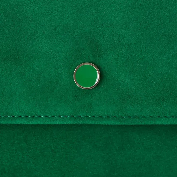 LKBennett CrossBody Bags Women Dora Green Suede Envelope Clutch LKBennett CrossBody Bags Women Dora Green Suede Envelope Clutch