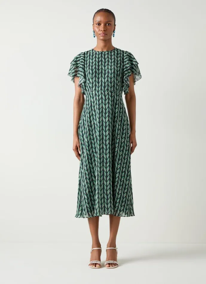 LKBennett Dresses Women Agnes Print Georgette Dress