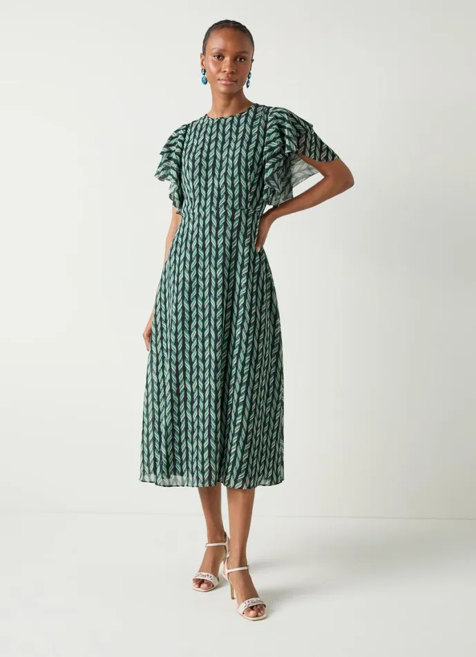 LKBennett Dresses Women Agnes Print Georgette Dress LKBennett Dresses Women Agnes Print Georgette Dress