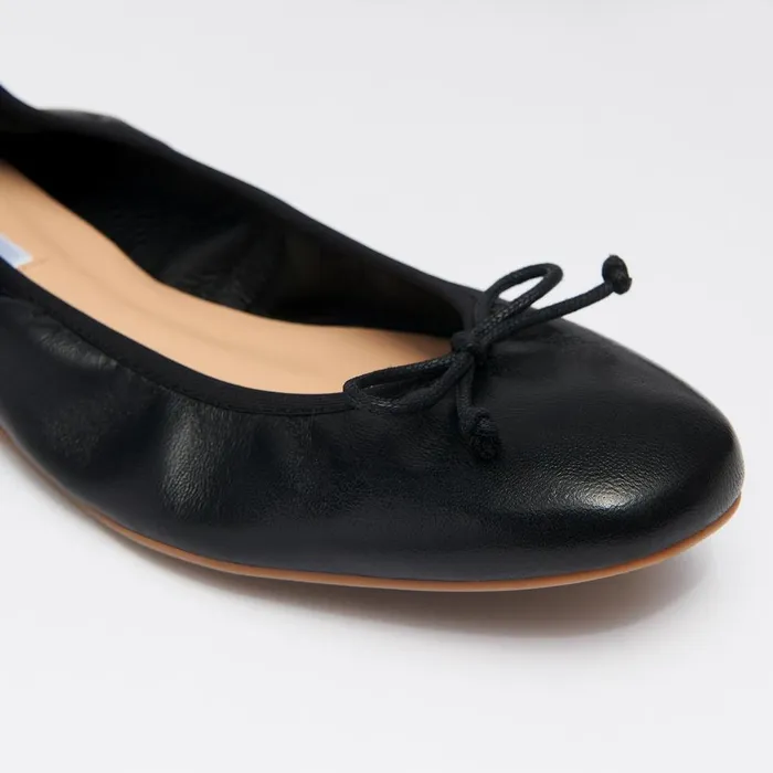 LKBennett Flats Women Trilly Black Leather Ballet Pumps LKBennett Flats Women Trilly Black Leather Ballet Pumps