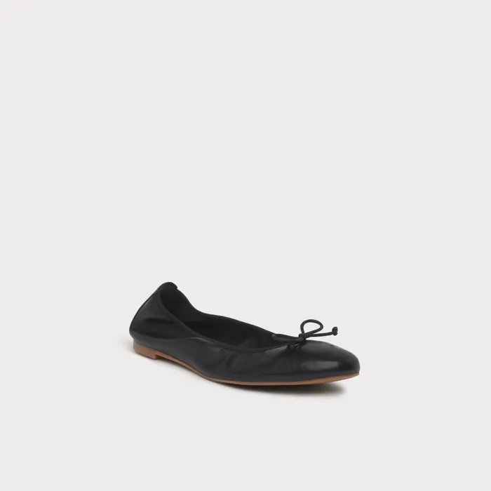 LKBennett Flats Women Trilly Black Leather Ballet Pumps LKBennett Flats Women Trilly Black Leather Ballet Pumps