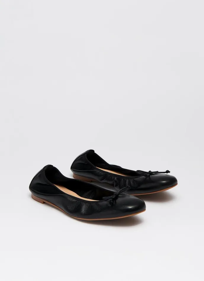 LKBennett Flats Women Trilly Black Leather Ballet Pumps LKBennett Flats Women Trilly Black Leather Ballet Pumps