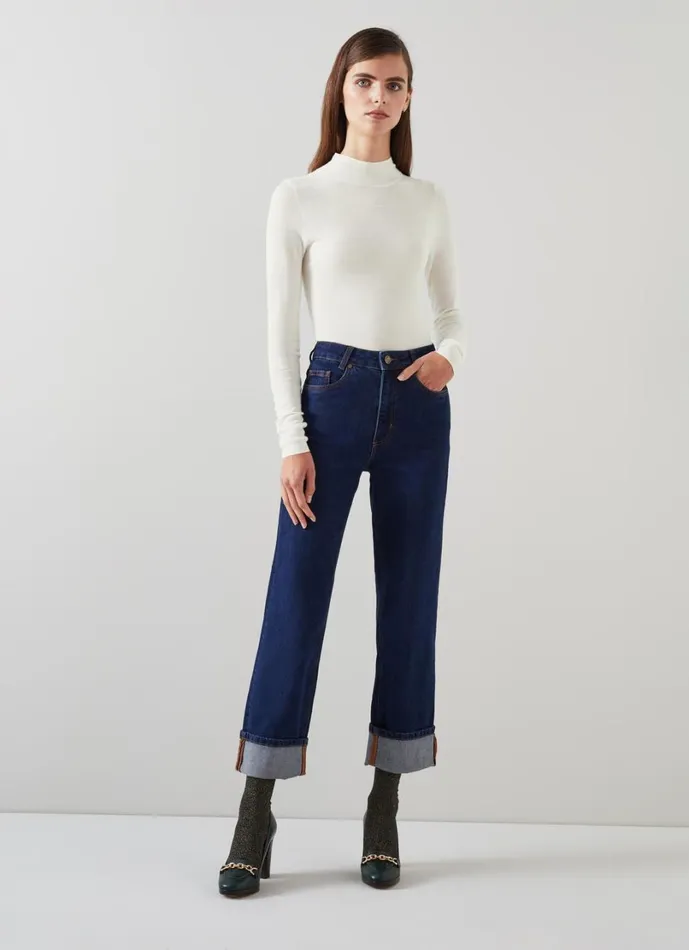 LKBennett Knitwear Women Ellie Cream Sustainably Sourced Merino Turtle Neck Jumper LKBennett Knitwear Women Ellie Cream Sustainably Sourced Merino Turtle Neck Jumper