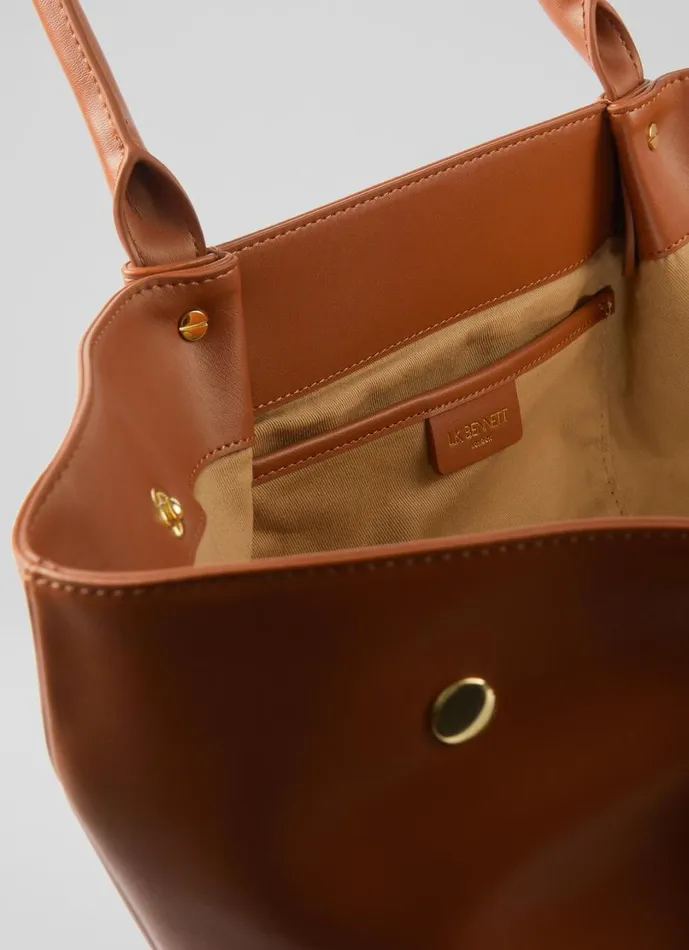 LKBennett Tote Bags Women Otello Tan Lock Tote Bag LKBennett Tote Bags Women Otello Tan Lock Tote Bag