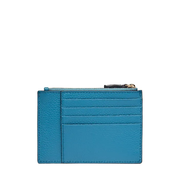 L Zip Card Holder Wave Blue Women Lancel Wallet L Zip Card Holder Wave Blue Women Lancel Wallet