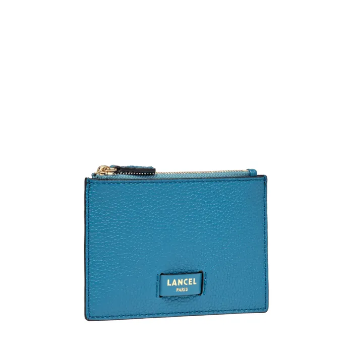 L Zip Card Holder Wave Blue Women Lancel Wallet L Zip Card Holder Wave Blue Women Lancel Wallet