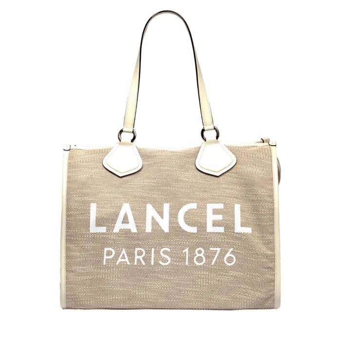 L Zip Tote Naturalwhite Women Lancel Tote Bags