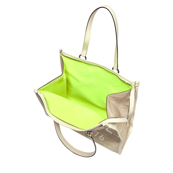 L Zip Tote Naturalwhite Women Lancel Tote Bags