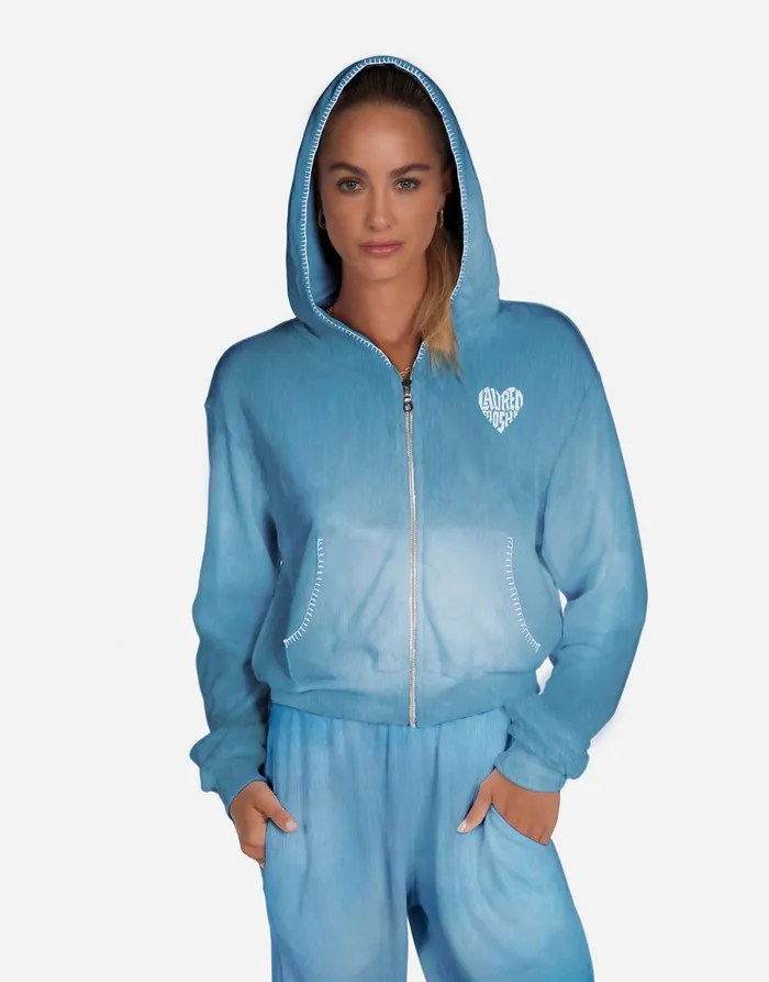 Lachelle Diamond Evil Eye Faded Blue Marine Women039s Lauren Moshi Long Sleeve