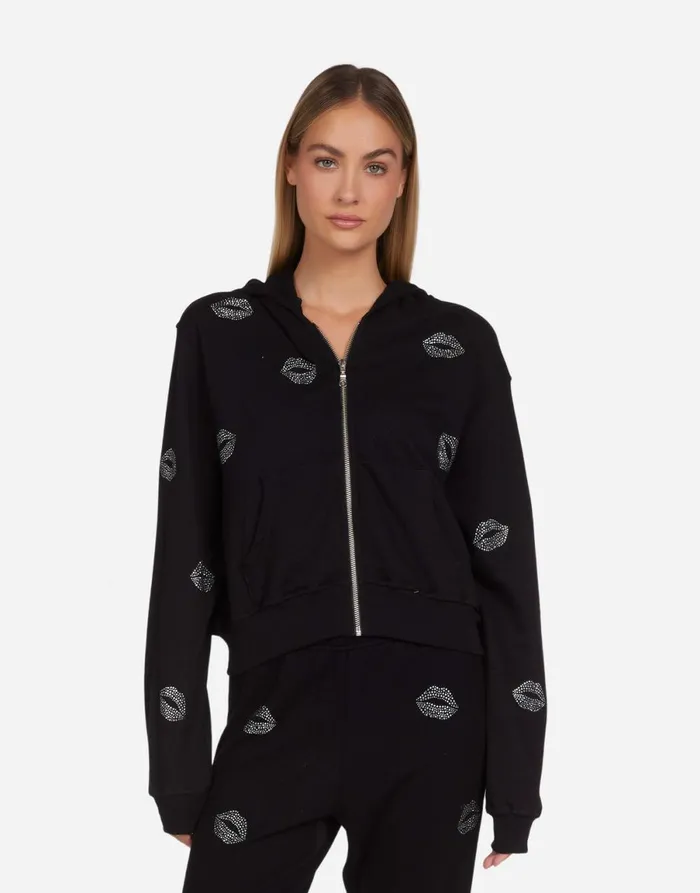 Lachelle Stud Kisses Black Women039s Lauren Moshi Hoodies