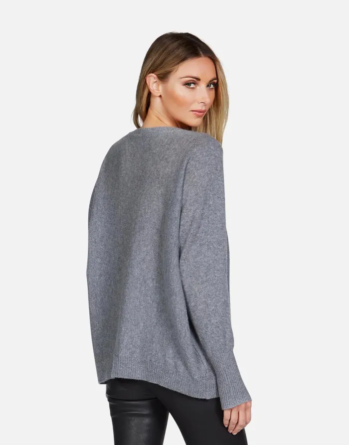 Ladona Electric Evil Eye Charcoal Women039s Lauren Moshi Long Sleeve