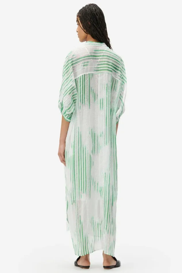 Lala Berlin Dresses Dress Dacire Bast Fiber Green Stripes 8211 Women