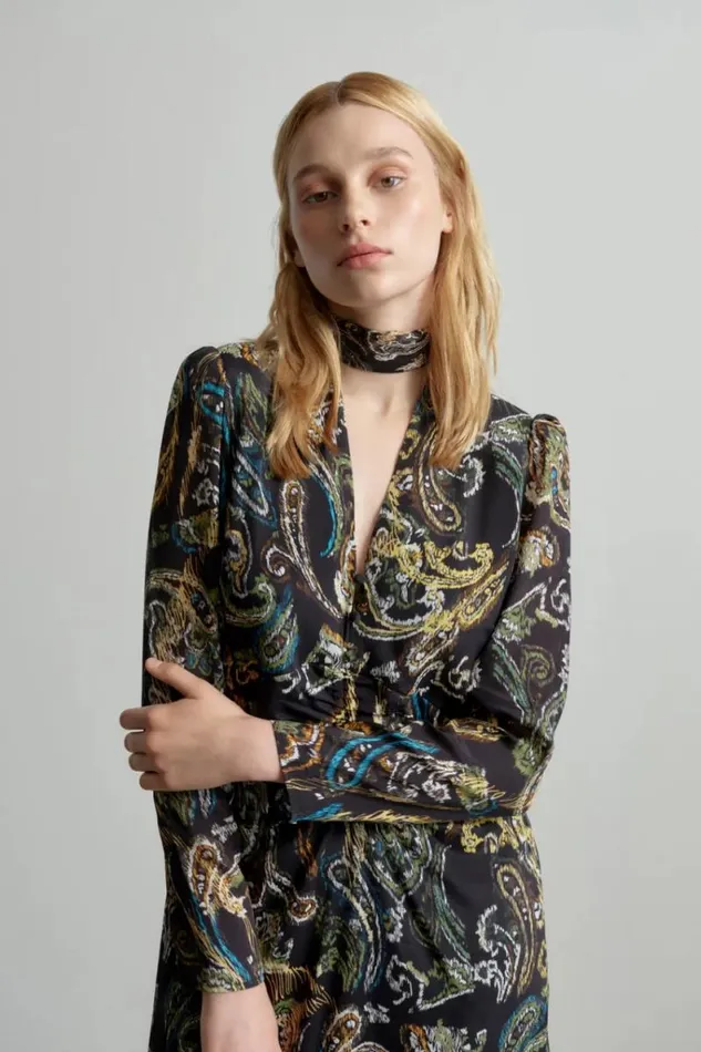 Lala Berlin Dresses Dress Damaso Viscosesilk Blend Paisley Park 8211 Women