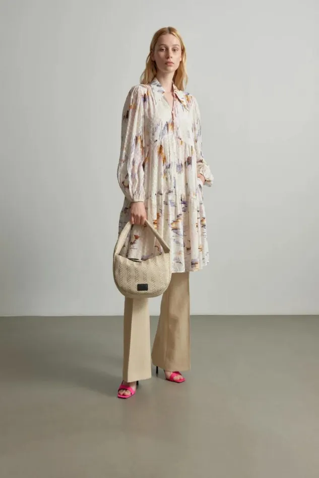 Lala Berlin Dresses Dress Dille Viscose Floral Fountain Pink 8211 Women