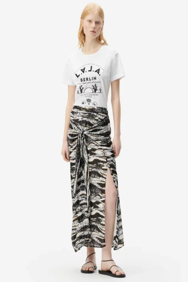 Lala Berlin Pants and Skirts Skirt Svyna Viscose Zebra Wave Dot 8211 Women