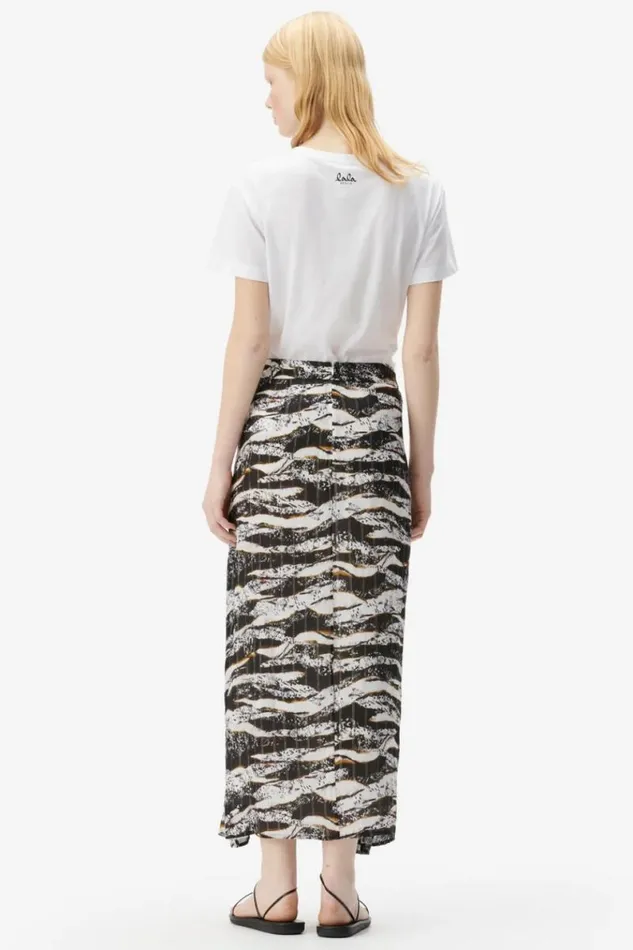 Lala Berlin Pants and Skirts Skirt Svyna Viscose Zebra Wave Dot 8211 Women