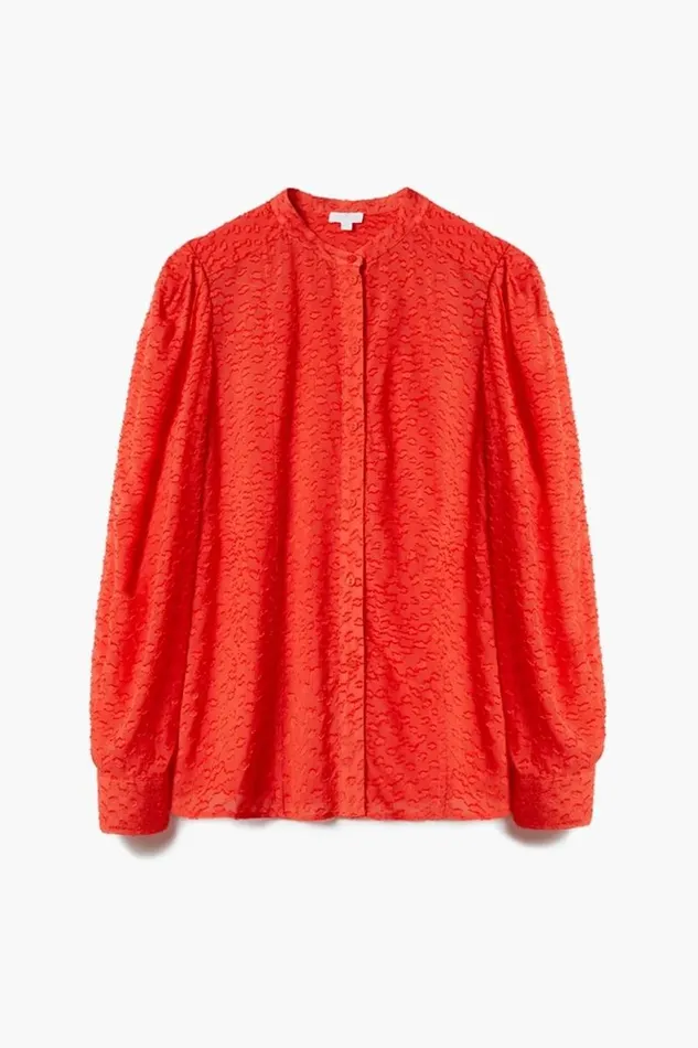 Lala Berlin Shirts and Blouses Blouse Baran Viscose Hot Orange 8211 Women