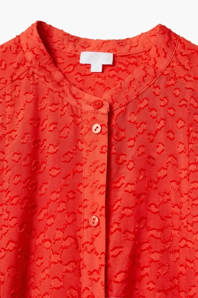 Lala Berlin Shirts and Blouses Blouse Baran Viscose Hot Orange 8211 Women