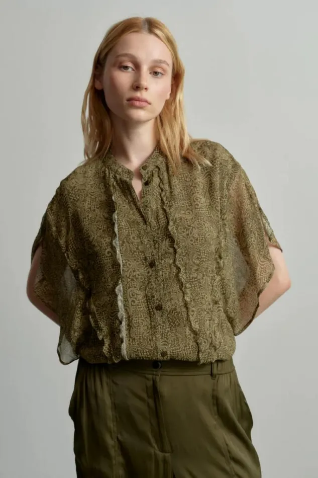 Lala Berlin Shirts and Blouses Blouse Benaja Viscose Maze Garden 8211 Women