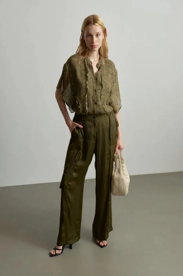 Lala Berlin Shirts and Blouses Blouse Benaja Viscose Maze Garden 8211 Women