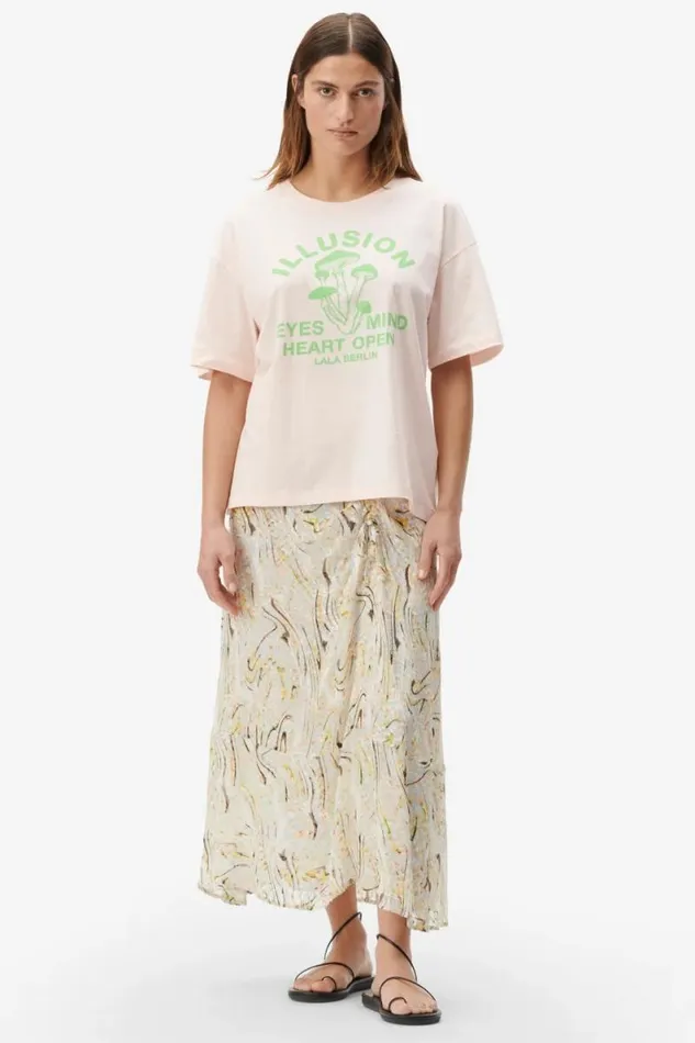 Lala Berlin Shirts and Blouses TShirt Celia Cotton Illusion Sea Shell 8211 Women