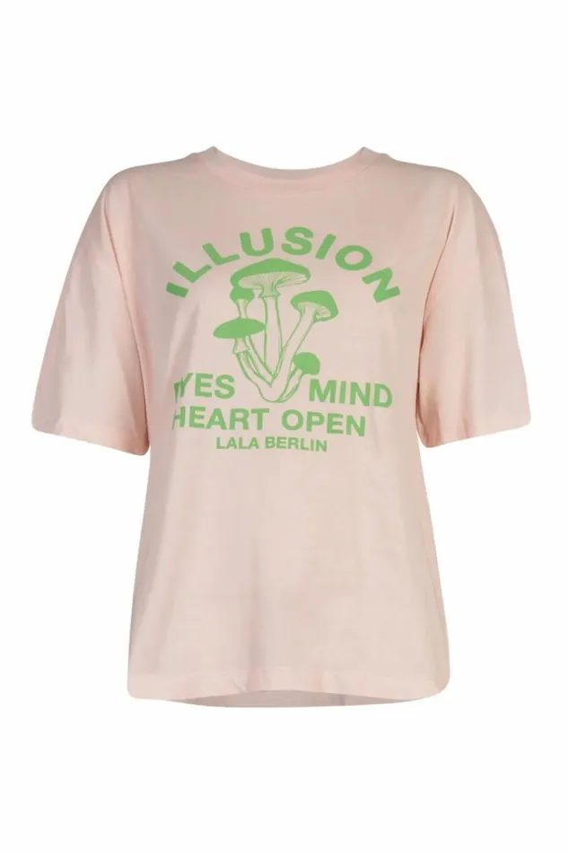Lala Berlin Shirts and Blouses TShirt Celia Cotton Illusion Sea Shell 8211 Women