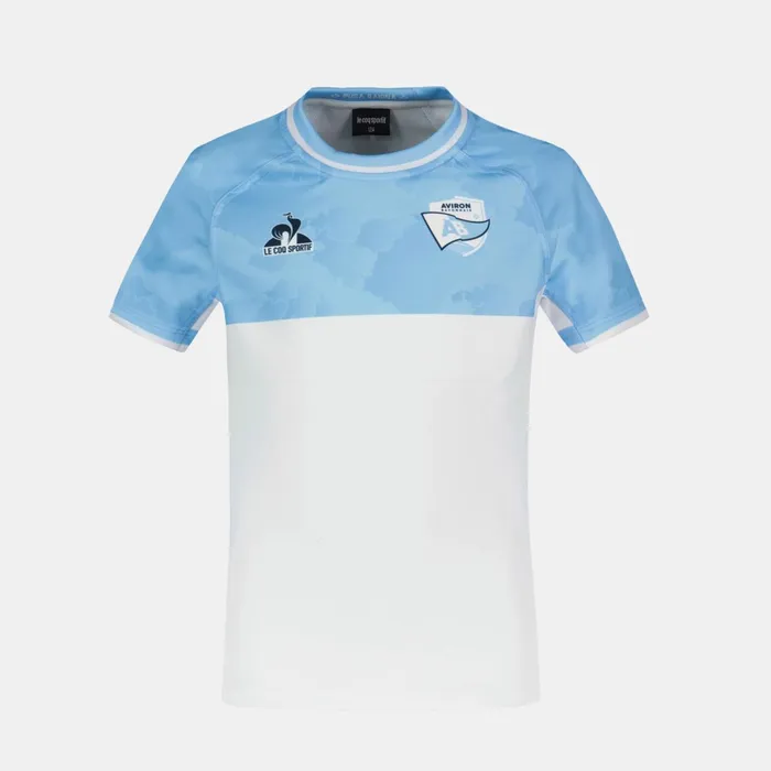 Le Coq Sportif Aviron Bayonnais 8211 Match Outfit TShirt Kids Fly Bluenew Optical White Kids Tshirts Le Coq Sportif Aviron Bayonnais 8211 Match Outfit TShirt Kids Fly Bluenew Optical White Kids Tshirts