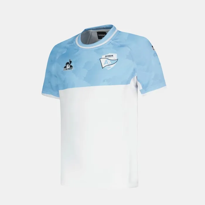 Le Coq Sportif Aviron Bayonnais 8211 Match Outfit TShirt Kids Fly Bluenew Optical White Kids Tshirts Le Coq Sportif Aviron Bayonnais 8211 Match Outfit TShirt Kids Fly Bluenew Optical White Kids Tshirts