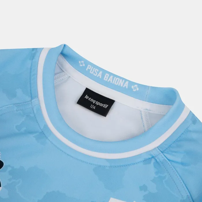 Le Coq Sportif Aviron Bayonnais 8211 Match Outfit TShirt Kids Fly Bluenew Optical White Kids Tshirts Le Coq Sportif Aviron Bayonnais 8211 Match Outfit TShirt Kids Fly Bluenew Optical White Kids Tshirts