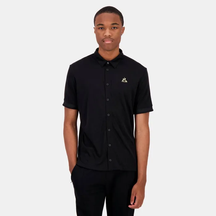 Le Coq Sportif Coq D039or Shirt Manches Courtes Black Men Polos Shirts