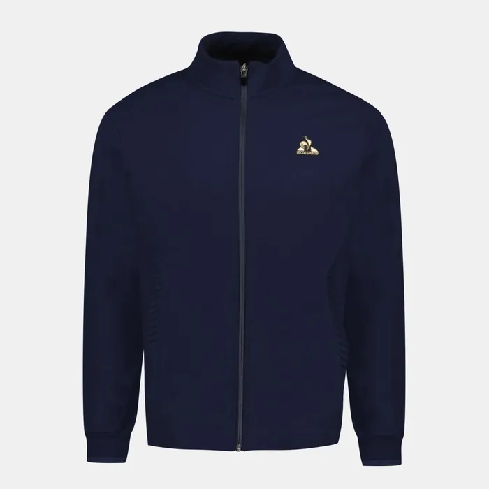 Le Coq Sportif Coq D039or ZipUp Sweatshirtshirt Dark Velvet Men Sweatshirts