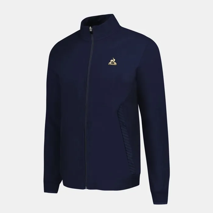 Le Coq Sportif Coq D039or ZipUp Sweatshirtshirt Dark Velvet Men Sweatshirts