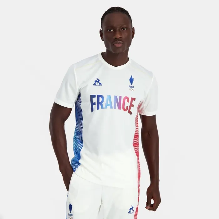 Le Coq Sportif France039s Olympic Team Jersey Marshmallow Men Tshirts And Tops
