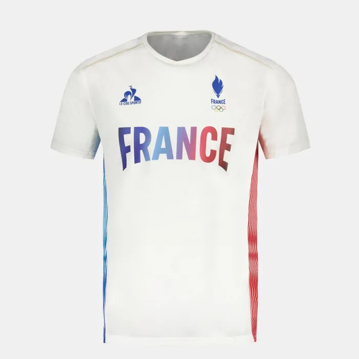 Le Coq Sportif France039s Olympic Team Jersey Marshmallow Men Tshirts And Tops