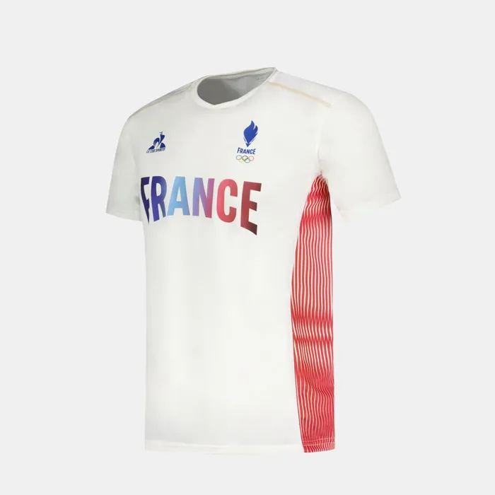 Le Coq Sportif France039s Olympic Team Jersey Marshmallow Men Tshirts And Tops